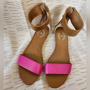 Brooke's Brothers Red Fleece Sandals